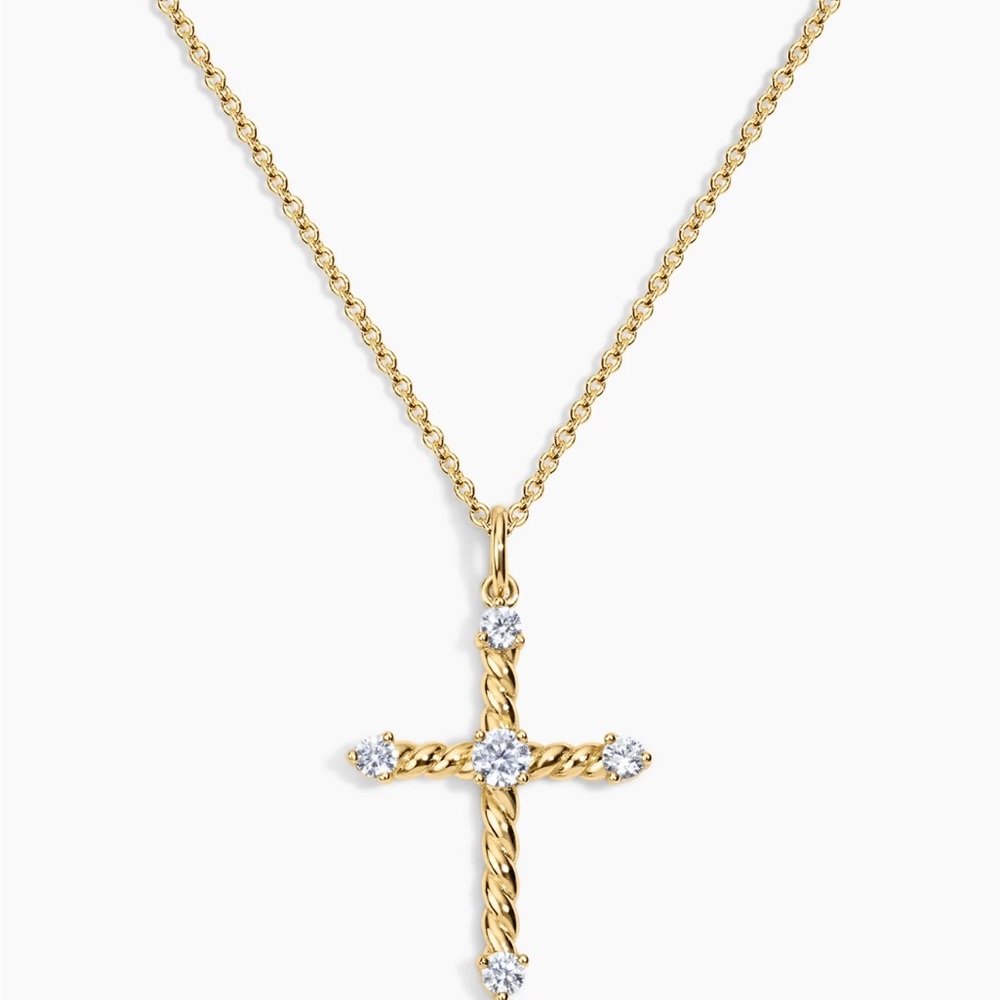 Electric Picks Grace Point Alexa Anglin Gold Cross Pendant Necklace